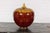 Hand-Crafted Artisan Tri-Color Brown Vase with Rounded Silhouette and Dripping For Sale In New York - Image 6 of 12
