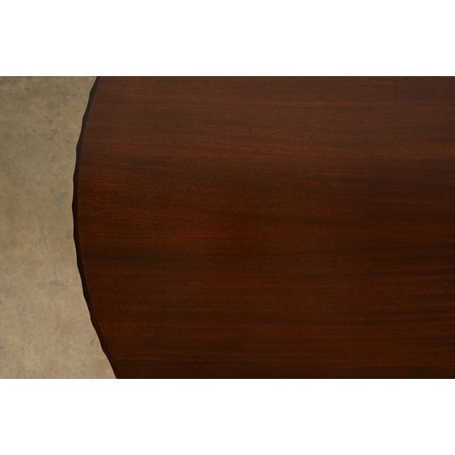 Brown Barbara Barry for Baker Furniture Modern Regency Dark Mahogany Two-Tier Center Table For Sale - Image 8 of 17