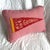 American Georgia Vintage Red Pennant on New Woven Plaid Throw Pillow For Sale - Image 3 of 4