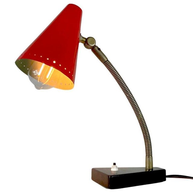Red Dutch Desk Lamp from Hala Zeist For Sale - Image 8 of 8