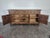 Brown Low Oak 3-Door Sideboard with Rosettes and Star For Sale - Image 8 of 9