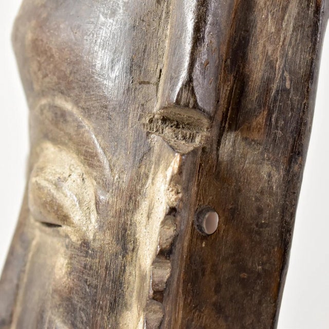 Early 20th Century Yaure Baule Portrait Mask Côte d'Ivoire For Sale - Image 9 of 12