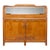 Antique Art Nouveau Style Oak & Mahogany Sideboard With Mirrored Backdrop For Sale