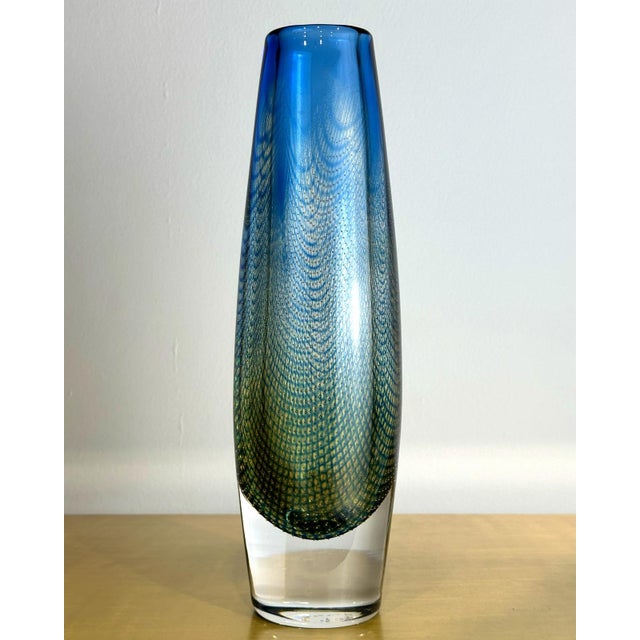 Orrefors Glass Kraka Vase by Sven Palmqvist for Orrefors, 1950s For Sale - Image 4 of 4