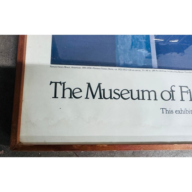 Metal Original Patrick Henry Bruce “American Modernist “ 1979 Exhibition Poster For Sale - Image 7 of 12