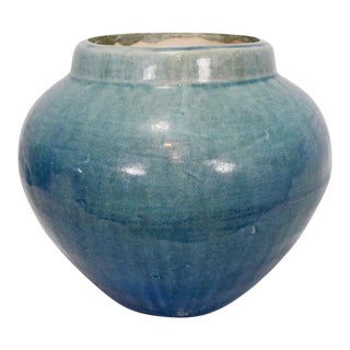 Flores Blue Ceramic Pot For Sale