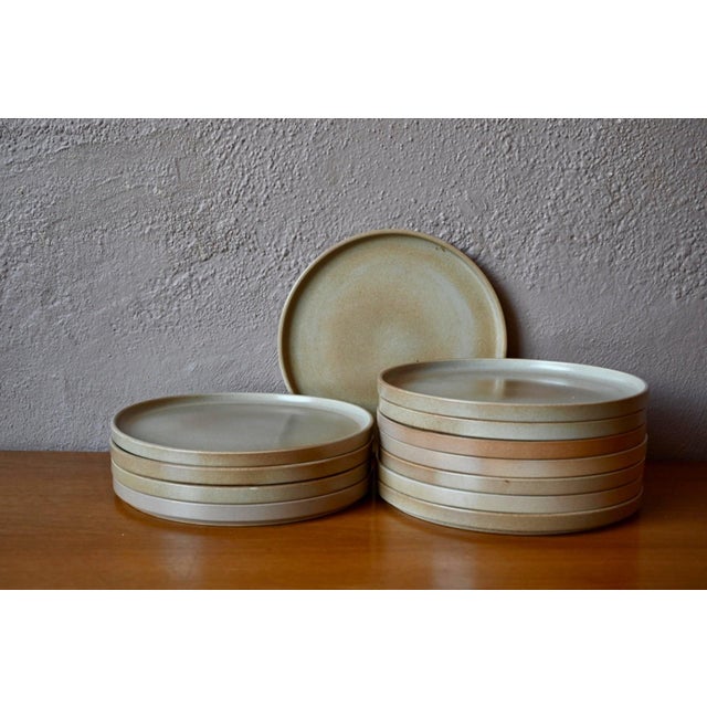 Vintage Bohemian Niderviller Glazed Stoneware Plates, 1970s, Set of 12 For Sale - Image 6 of 7