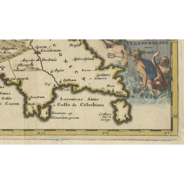 Hellas seu Graecia Universa is a finely detailed late-17th-century map of Greece and the Aegean world, issued by Philipp...