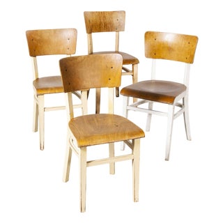 Bentwood Dining Chairs from Thon, 1950s, Set of 4 For Sale