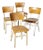 Bentwood Dining Chairs from Thon, 1950s, Set of 4 For Sale