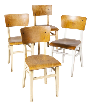 Bentwood Dining Chairs from Thon, 1950s, Set of 4
