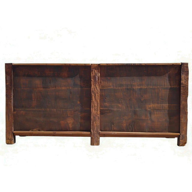 Double-Door Pine Farmer's Sideboard Cabinet For Sale - Image 11 of 12