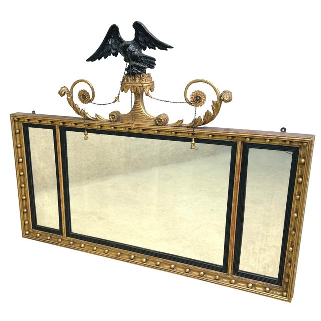 Regency Rectangular Giltwood Overmantle Mirror, 1820 For Sale - Image 12 of 13