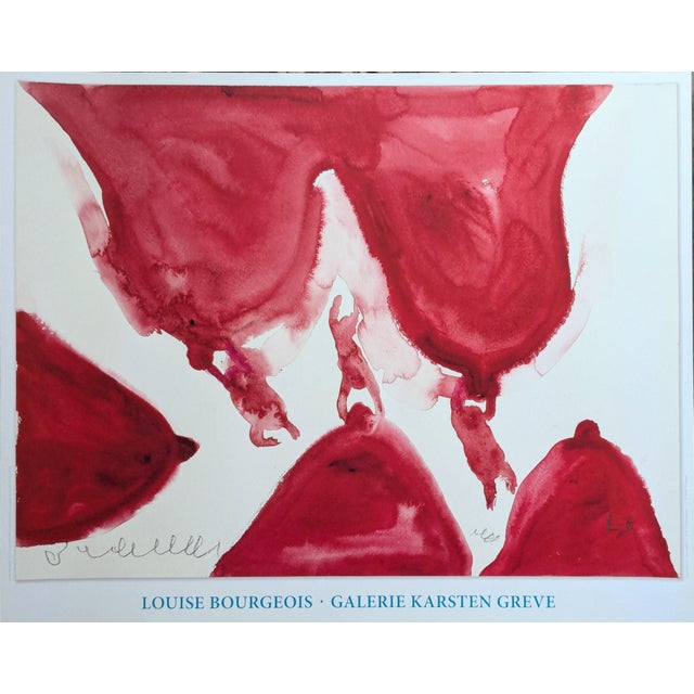 Feeding Frenzy Exhibition Lithographic Poster by Louise Bourgeois, 2009 For Sale - Image 6 of 6