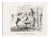 Honoré Daumier - Les Tables Tournantes - Lithograph - 1853 For Sale