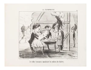 Honoré Daumier - Les Tables Tournantes - Lithograph - 1853