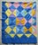 Vintage Hand-Stitched Triangle Patterned Quilt - For Sale - Image 4 of 9