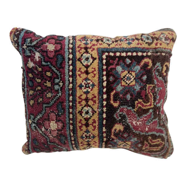Pillow With Antique Rug For Sale