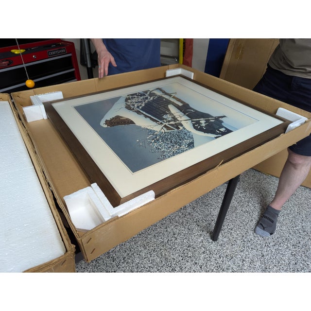 Signed LTD Ed Ted Colyer Large Woodblock Print "Winter Hida" — 1978 For Sale - Image 12 of 12
