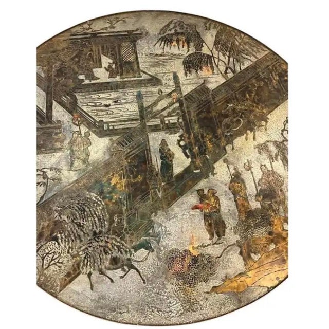 Mid-Century Modern Philip and Kelvin Laverne "Chan" Circular Cocktail Table For Sale - Image 3 of 12