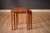 Danish Modern Solid Teak Set of Nesting End Tables by h.w. Klein for Bramin For Sale - Image 9 of 17