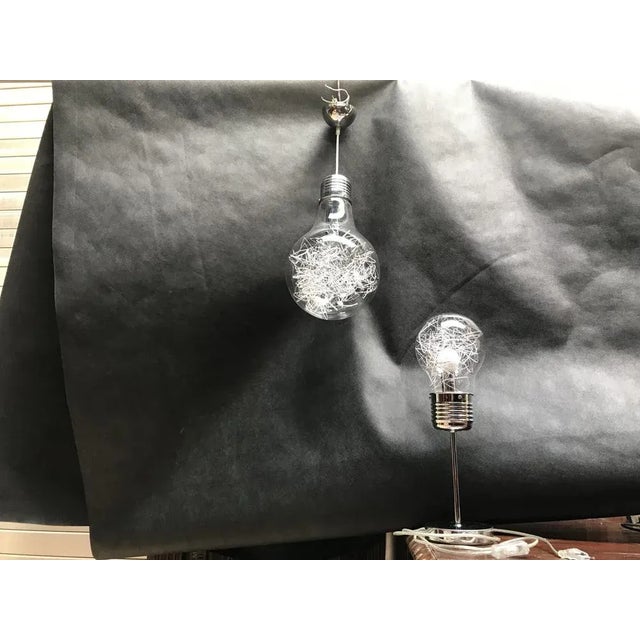 Ceiling Lamps in Chrome and Glass, Set of 2 For Sale - Image 6 of 18