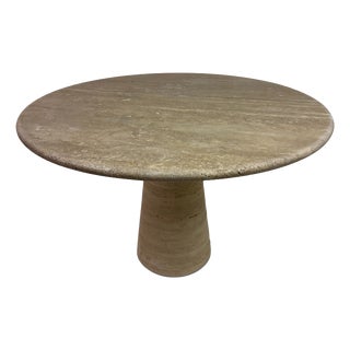 Italian Travertine Dining Table, 2010s For Sale
