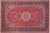 Shabby Chic Persian Kashan Red/Blue Wool Rug - 9'8'' X 13'2'' For Sale - Image 10 of 10