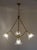 Mid-Century Modern Mid-Century Murano Glass 4-Light Chandelier, 1950s For Sale - Image 3 of 9
