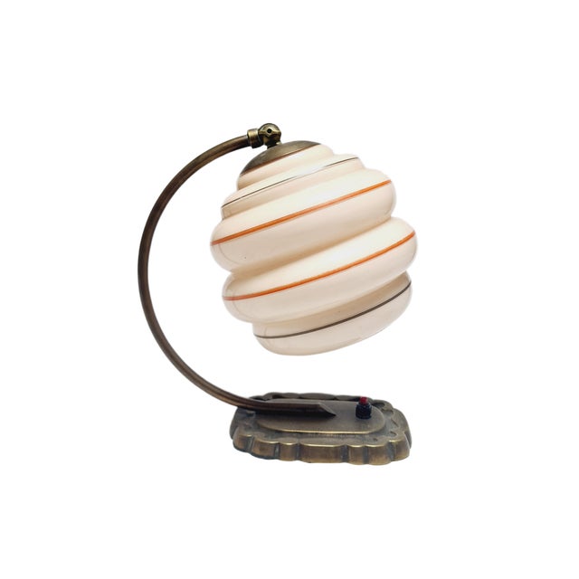 Art Deco Bedside Lamp, Belgium, 1950s For Sale - Image 6 of 12