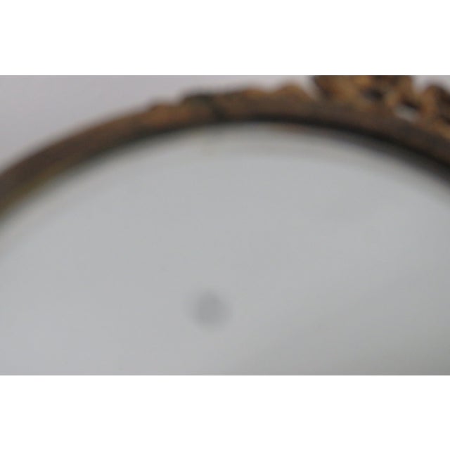 E&jb Empire Jeweled Hand Held Vanity Mirror 1920s Filigree Ornate Brass 4773b For Sale - Image 13 of 16