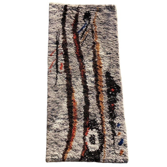 Scandinavian Modern Hand-Knotted Rug, 1970s For Sale - Image 3 of 16