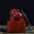 Amber Vintage Shoushan Stone Seal With Mythical Beast Motif and Calligraphy For Sale - Image 8 of 9