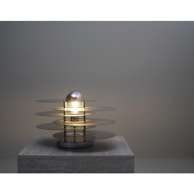 Space Age Italian Layered Table Lamp, Italy, 1960s For Sale - Image 17 of 17