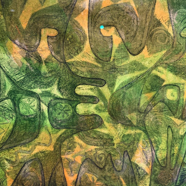 1960s Original Abstract Etching Titled & Signed in Pencil Mid-Century Modern For Sale - Image 5 of 14