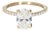 18k Yellow Gold Engagement Ring With Lab-Grown Oval Diamond - Size 5.25 For Sale