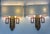 Design Plus Gallery presents a Pair of Vintage Chinoiserie Wall Sconces. Each fixture displays a glass torch accented by...