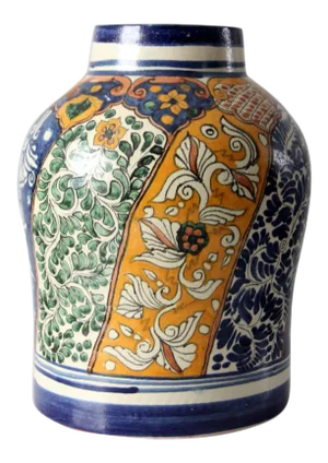 Vintage Talavera Pottery Style Vase