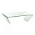 Classic Heavy Glass Coffee Table For Sale