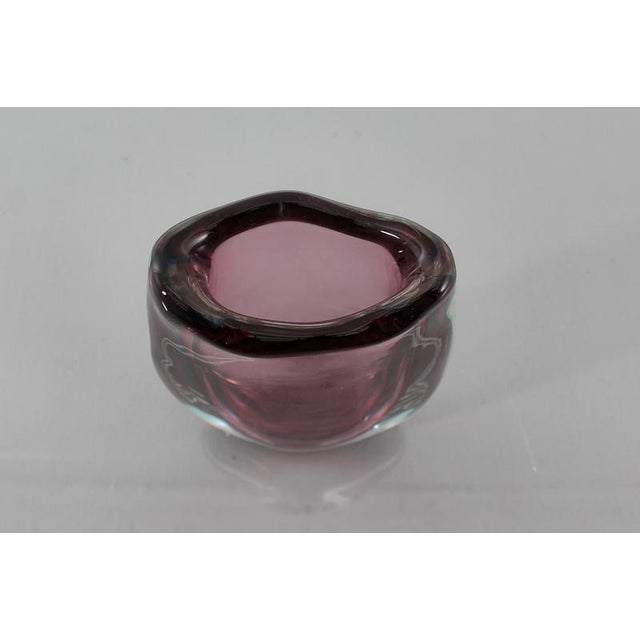 Mid-Century Purple Submerged Murano Glass Vase attributed to Flavio Poli, Italy, 1960s For Sale - Image 12 of 13