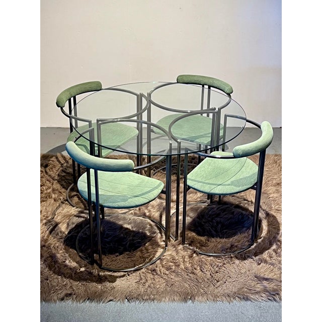 Modernist Glass Dining, Italy, 1970, Set of 5 For Sale - Image 14 of 14