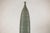 Tall Artisan Ceramic Hand-Crafted Vase with Ribbed Body and Green Glaze For Sale - Image 12 of 16