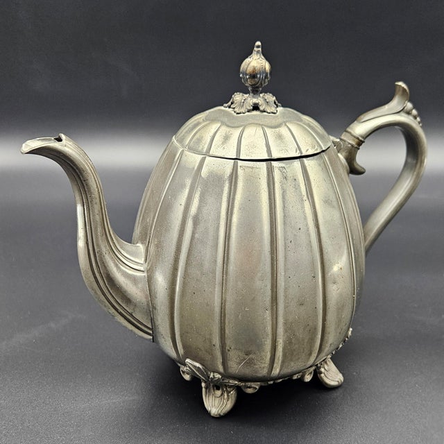 Gray Pewter Teapot from James Dixon & Sons Shefield For Sale - Image 8 of 8