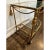 Italian Vintage Italian Gilt Metal Tole Rope & Tassel Bar Cart For Sale - Image 3 of 7