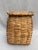 Late 19th Century Late 19th Century Early American Splint Oak Gathering Basket With Lid Initialed For Sale - Image 5 of 12