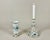 Vintage Porcelain Set Gilded Vase and Candlestick from Meissen, Germany, 1950, Set of 2 For Sale - Image 9 of 9