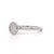 Contemporary 1.01 Carat Round Diamond Vintage Bezel 14k White Gold Solitaire Ring, Size 5.25 For Sale - Image 3 of 8