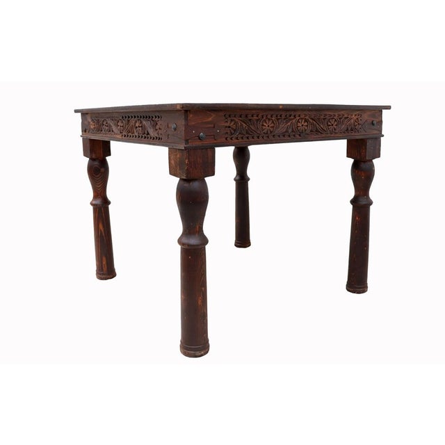 Wood Vintage Wooden Dining Table, 1970s For Sale - Image 7 of 17