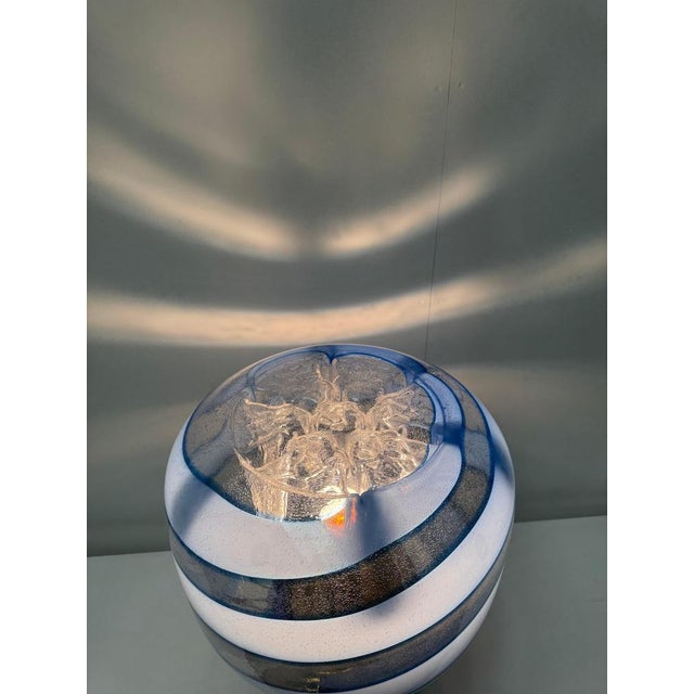 Hand-Blown Glass and Brass Table Lamp attributed to Toni Zuccheri, 1970s For Sale - Image 11 of 13