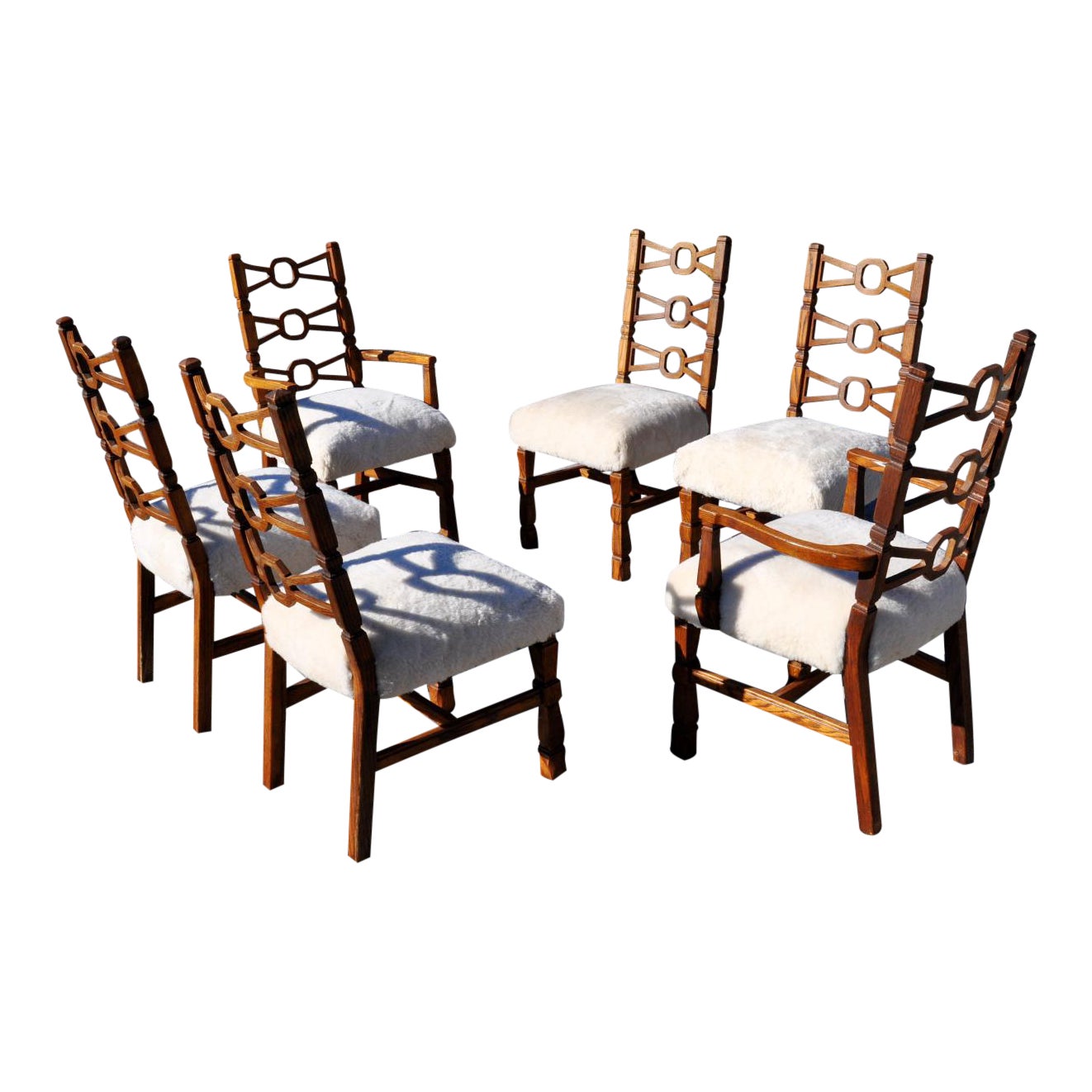Vintage Romweber Viking Dining Chairs Set of 6 Chairish